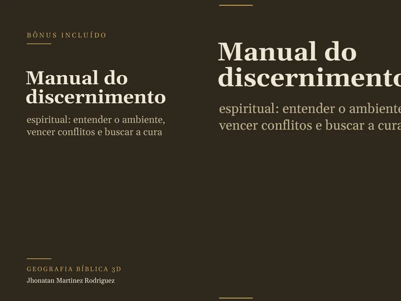 Capa do bônus Manual do Discernimento Espiritual